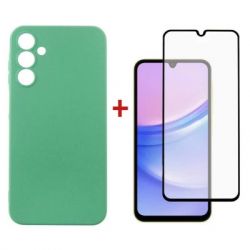     Dengos Kit for Samsung Galaxy A15 case + glass (Mint) (DG-KM-59)