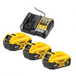   +   DeWALT 10,8 - 54 , 4A, 18 XR Li-Ion, 3 x 5Ah DCB184 (DCB1104P3)