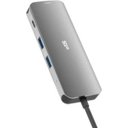  Silicon Power USB-C 8-in-1 SR30 Silver Aluminum (SPU3C08DOCSR300G) -  3