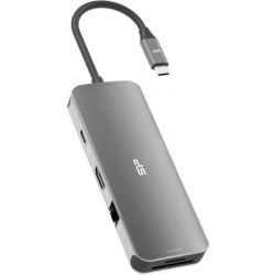  Silicon Power USB-C 8-in-1 SR30 Silver Aluminum (SPU3C08DOCSR300G) -  4