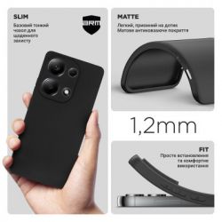     Armorstandart Matte Slim Fit Xiaomi Redmi Note 13 Pro 4G Camera cover Black (ARM73135) -  3