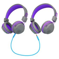  Jlab JBuddies Studio Wireless Graphite/Purple (IEUHBSTUDIORGRYPRPL4) -  3