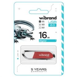 USB Flash Drive 16Gb Wibrand Aligator Dark Red (WI2.0/AL16U7DR) -  2