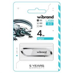 USB   Wibrand 4GB Aligator White USB 2.0 (WI2.0/AL4U7W) -  2