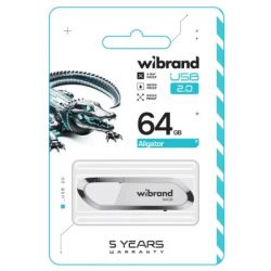 USB Flash Drive 64Gb Wibrand Aligator White (WI2.0/AL64U7W) -  2