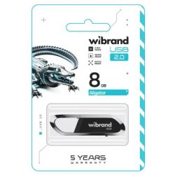 USB Flash Drive 8Gb Wibrand Aligator Black (WI2.0/AL8U7B) -  2