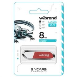 USB Flash Drive 8Gb Wibrand Aligator Dark Red (WI2.0/AL8U7DR) -  2