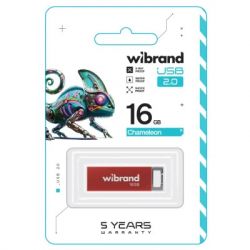 USB Flash Drive 16Gb Wibrand Chameleon Red (WI2.0/CH16U6R) -  2