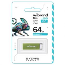 USB Flash Drive 64Gb Wibrand Chameleon Light Green (WI2.0/CH64U6LG) -  2