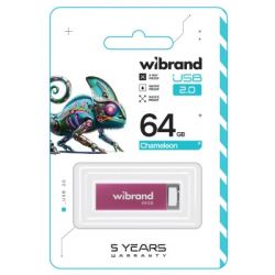 USB Flash Drive 64Gb Wibrand Chameleon Pink (WI2.0/CH64U6P) -  2