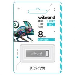 USB Flash Drive 8Gb Wibrand Chameleon Silver (WI2.0/CH8U6S) -  2