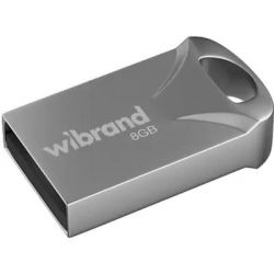 USB Flash Drive 8Gb Wibrand Hawk Silver (WI2.0/HA8M1S) -  1