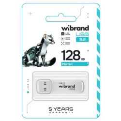 USB 3.2 Flash Drive 128Gb Wibrand Gen1 Marten White (WI3.2/MA128P10W) -  2