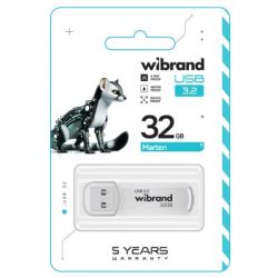 USB 3.2 Flash Drive 32Gb Wibrand Gen1 Marten White (WI3.2/MA32P10W) -  2