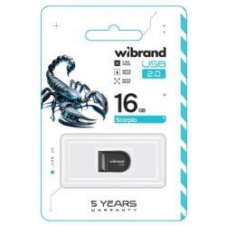 USB Flash Drive 16Gb Wibrand Scorpio Black (WI2.0/SC16M3B) -  2