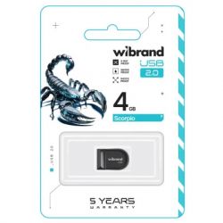 USB Flash Drive 4Gb Wibrand Scorpio Black (WI2.0/SC4M3B) -  2