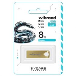 USB Flash Drive 8Gb Wibrand Taipan Gold (WI2.0/TA8U2G) -  2