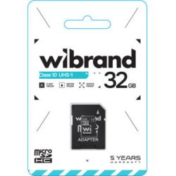   microSDHC, 32Gb, Class10, Wibrand, SD  (WICDHU1/32GB-A) -  2