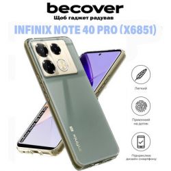     BeCover Infinix Note 40 Pro (X6851) Transparancy (711180) -  5