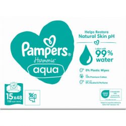    Pampers Harmonie Aqua 15  x 48  (8006540510247) -  2