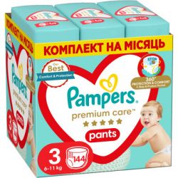 ϳ Pampers Premium Care Pants Midi  3 (6-11 ) 144  (8006540490891)