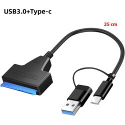  USB3.0 Type-A/C HDD 2,5" SATA II/III / SSD Dynamode (DM-AD-SATA-U3) -  2