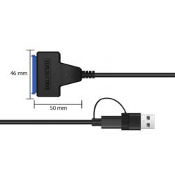  USB3.0 Type-A/C HDD 2,5" SATA II/III / SSD Dynamode (DM-AD-SATA-U3) -  9