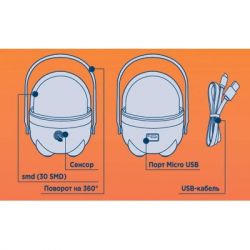 ˳ Quantum Pretty LED + icro USB  (QM-FL3010) -  3