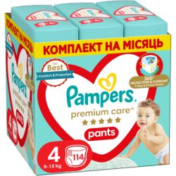 ϳ Pampers Premium Care Pants Maxi   4 (9-15 ) 114 . (8006540490938)