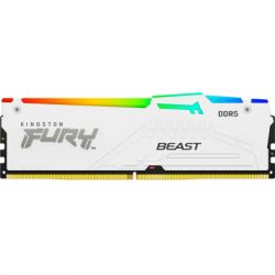     DDR5 16GB 6400 MHz Beast White RGB EXPO Kingston Fury (ex.HyperX) (KF564C32BWEA-16)