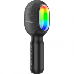 ̳ Promate VocalMic Bluetooth 2 x AUX LED Black (vocalmic.black)