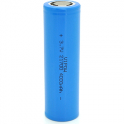  21700 4000mAh, 3.7V, Blue, FlatTop Vipow (ICR21700-4000mAhFT / 31078)