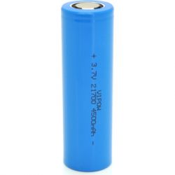  21700 4500mAh, 3.7V, Blue, FlatTop Vipow (ICR21700-4500mAhFT / 31079)