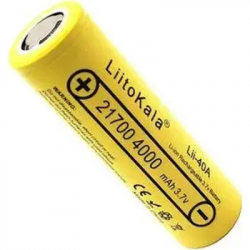  21700 4000mah, 25A, 3.7V(2.5-4.2V), Yellow Liitokala (Lii-40A-N(Nickel) / 35883)