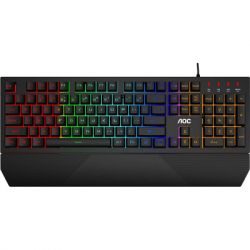  AOC GK200 Rainbow LED USB Black (GK200D32R)