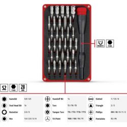   Einhell 33,HEX, PH, RIBE, SL, Spline, Torx, 28,  (115010) -  5