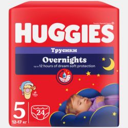 ϳ Huggies Overnights Pants  5 12-17  24 . (5029053581095) -  2