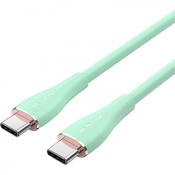   USB-C to USB-C 2.0m USB2.0 100W (20V/5A) Light Green Silicone Vention (TAWGH)