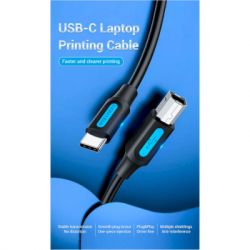    USB 2.0 USB-C/BM 2.0m 2.4 480Mbps Vention (CQUBH) -  3