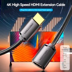   HDMI M to HDMI F 2.0m V2.0 4K 60Hz PVC Vention (AHCBH) -  2