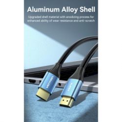   HDMI to HDMI 5.0m V2.0 4K 60Hz Aluminum Alloy Blue Vention (ALHSJ) -  6