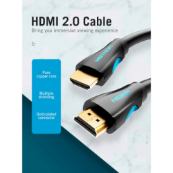   HDMI to HDMI 15.0m V2.0 4K 30Hz PVC Vention (VAA-M02-B1500) -  3