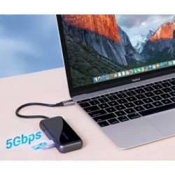  Vention USB 3.1 Type-C to 4USB 3.0/PD 87W 5-in-1 Gray Mirrored Surface (TFDHB) -  7