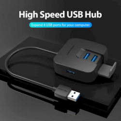  Vention USB 3.0 to 4USB 3.0 Black 1.0m (CHBBF) -  2