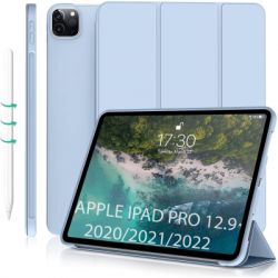    BeCover Tri Fold Soft TPU Silicone Apple iPad Pro 12.9 2020/2021/2022 Light Blue (711737)