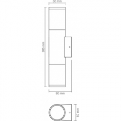  Videx  IP54 2xGU10 (VL-AR092B) -  6