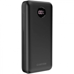   Canyon PB-2002 20000mAh, PD/20W, QC/3.0, Black (CNE-CPB2002B) -  2