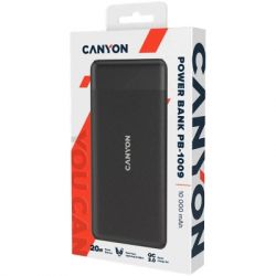   Canyon PB-109 10000 mAh PD/18W QC/3.0/20W Black (CNE-CPB1009B) -  4