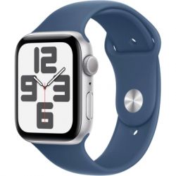 - Apple Watch SE 2024 GPS 40mm Silver Aluminium Case with Denim Sport Band - S/M (MXEC3QH/A)