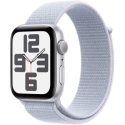 - Apple Watch SE 2024 GPS 40mm Silver Aluminium Case with Blue Cloud Sport Loop (MXEE3QH/A)